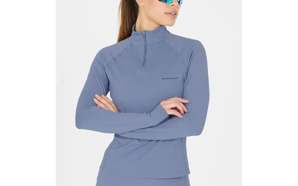 Endurance Chrissie Midlayer Jacket Size 38 Eu - Blue, Perfect For Running And Active Outdoor Activities