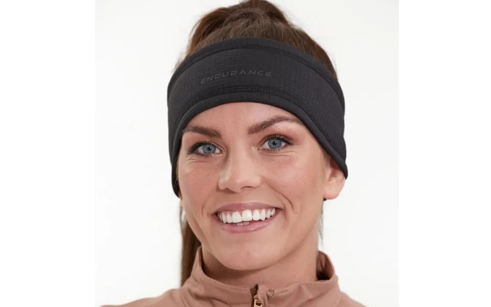 Endurance Nevier Waffle Headband - Black, Ideal For Running And Training With Optimal Comfort And Sweat Management