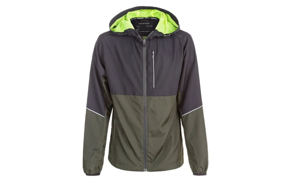 Endurance Running Jacket With Hood For All-weather Protection - Black