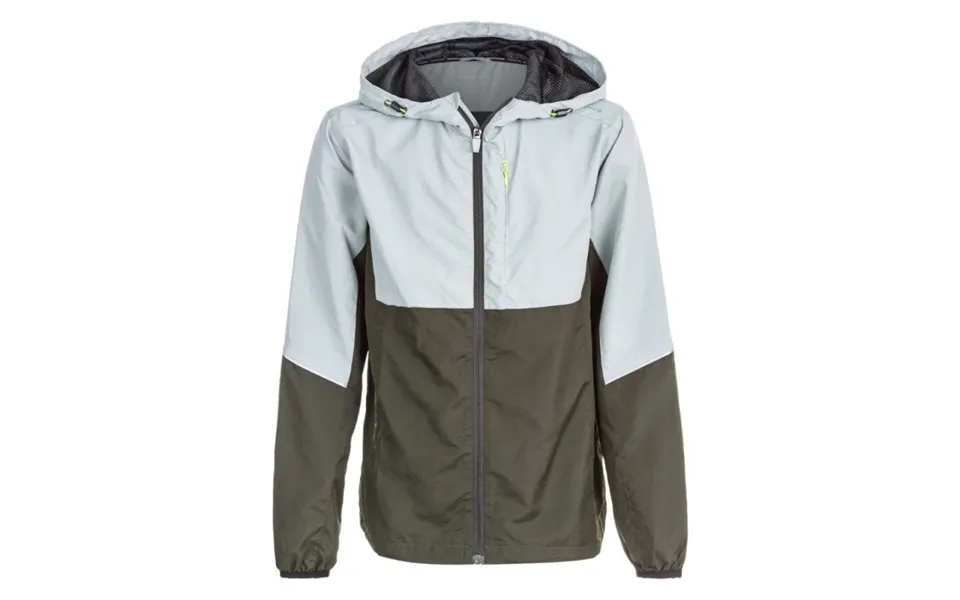 Endurance Slate Grey Running Jacket With Hood For All Weather Conditions