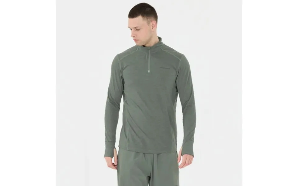Endurance Tune V2 Melange Midlayer Jacket For Men - Green, Perfect For Running And Outdoor Activities