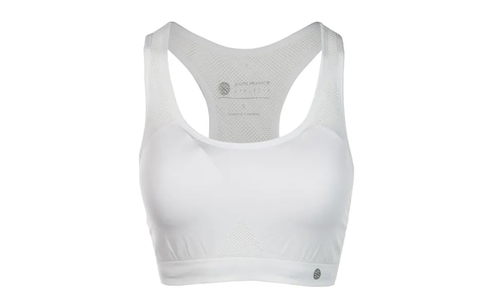 Endurance Women's Sports Bra - White, Ideal For Running And Training, Comfortable Fit Eu