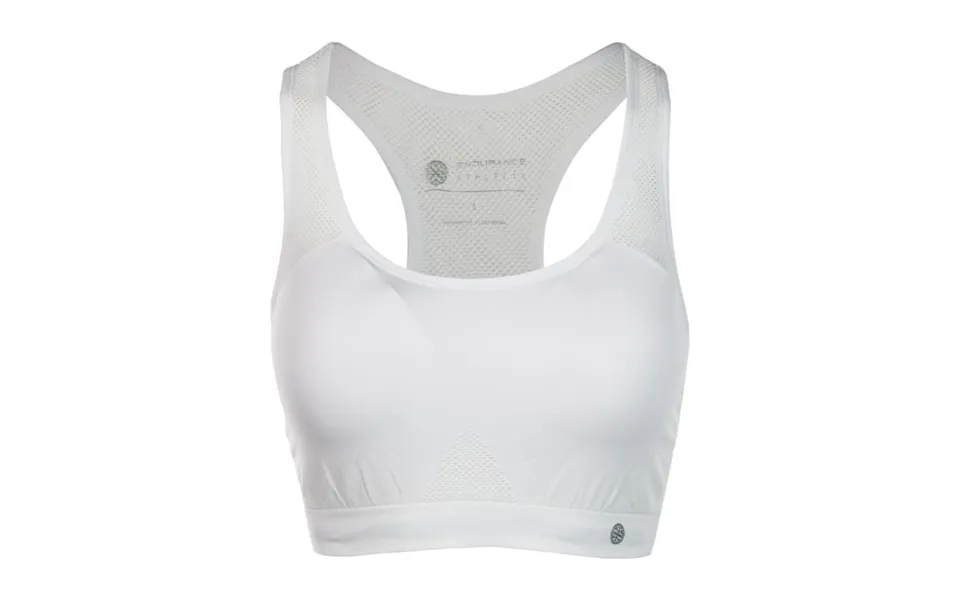 Endurance Women's White Sports Bra For Ultimate Comfort In Running And Fitness