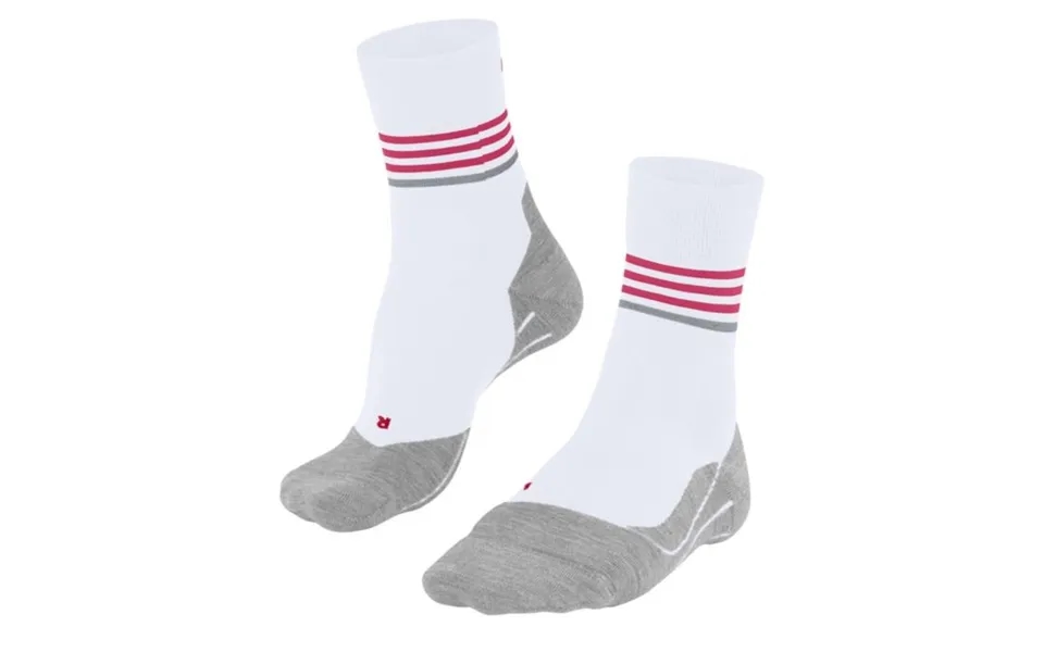 Falke Ru4 Endurance Running Socks - White, Optimal Comfort, Reflective Design For Long Runs
