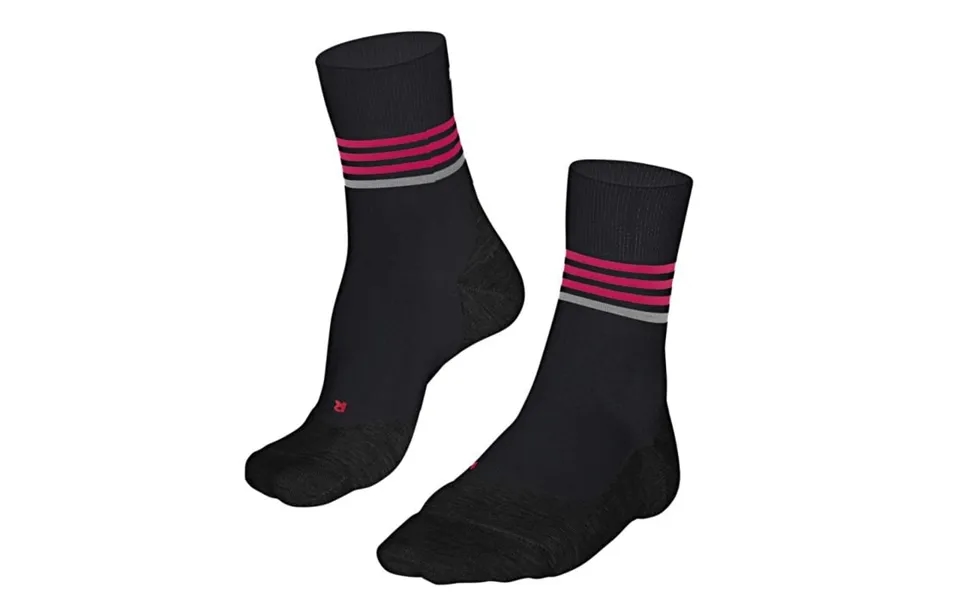 Falke Ru4 Endurance Socks Black 41-42 Eu For Comfortable Running With Reflective Details