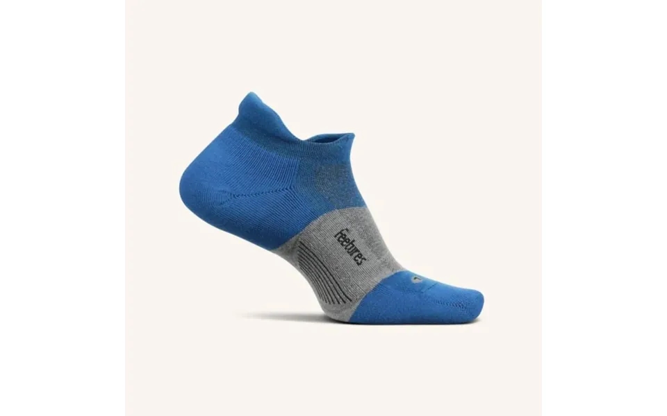 Feetures Merino 10 Ultra Light No Show Tab Socks Blue Size 47-51 Eu - Ultimate Comfort For Running And Training