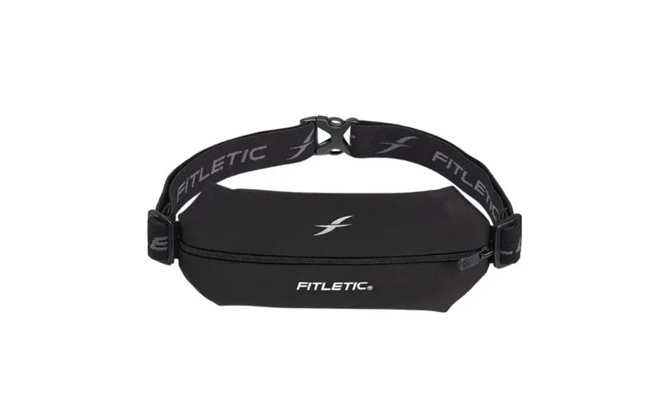 Fitletic Mini Sport Running Belt In Black Ideal For Active Runners And Outdoor Enthusiasts