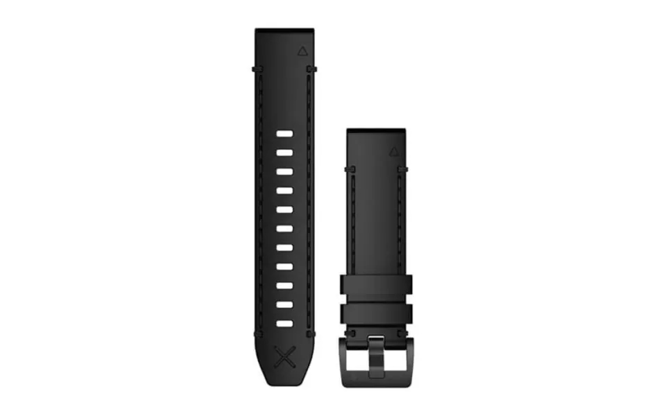 Garmin Quickfit 22 Black Leather Strap For Stylish Running Watch Customisation