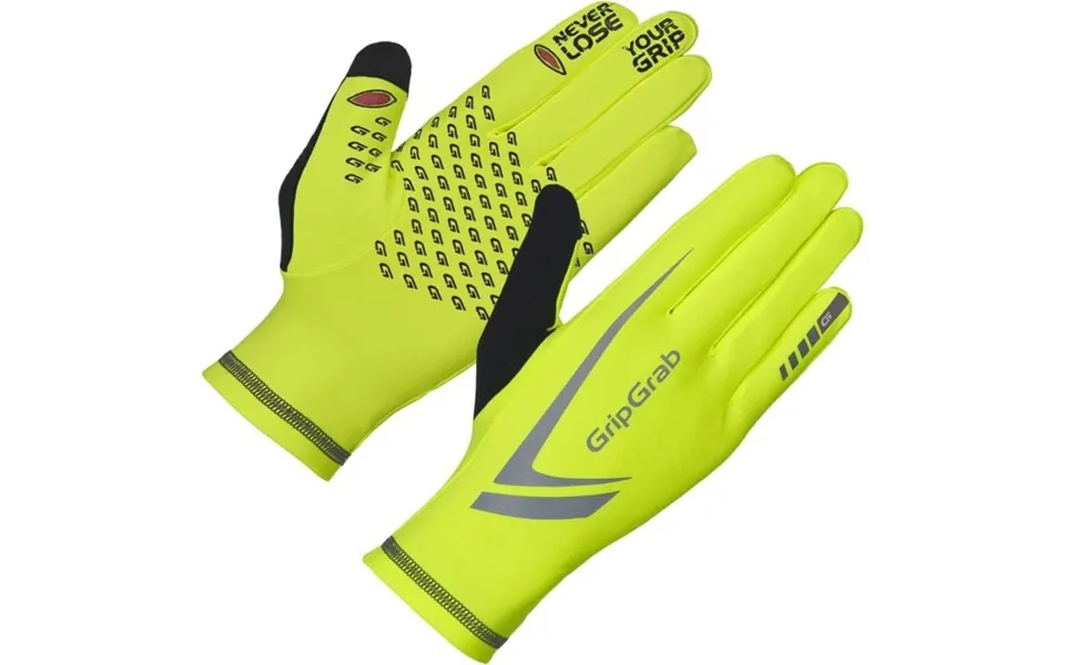Gripgrab Hi-vis Winter Running Gloves For Enhanced Visibility And Warmth