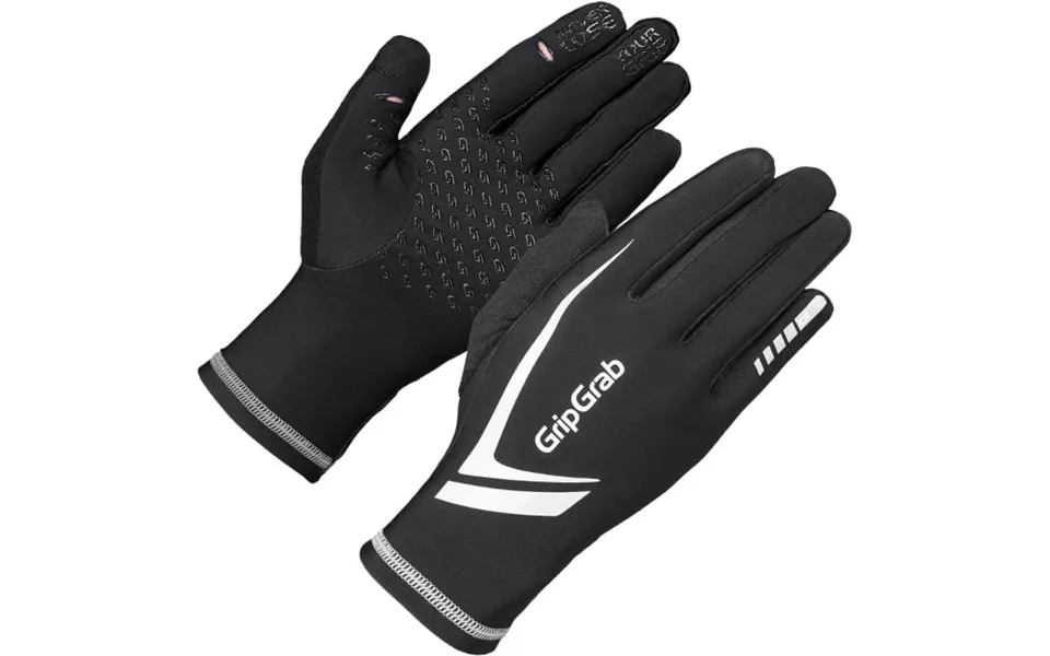 Gripgrab Running Expert Winter Touchscreen Gloves - Black For Cold Weather Runs