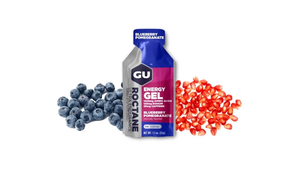 Gu Energy Roctane Gel Caffeine Blueberry Pomegranda Onesize Women