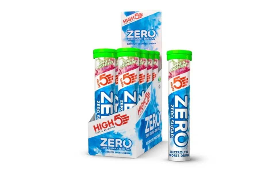 High5 Zero Apple Raspberry Electrolyte Tablets - Hydration Boost For Runners, 8x20 Tabs, Refreshing Flavour