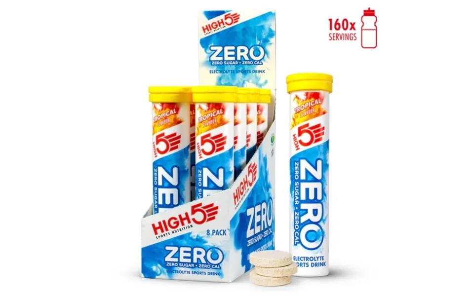 High5 Zero Tropical Electrolyte Tablets - Hydration For Active Lifestyles, 8x20 Tabs