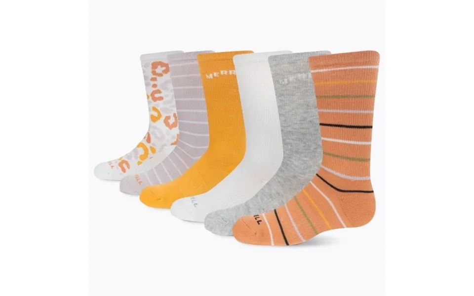 Merrell Everyday Crew Socks 6-pack S M Eu Purple For Kids - Comfort And Support For Daily Adventures