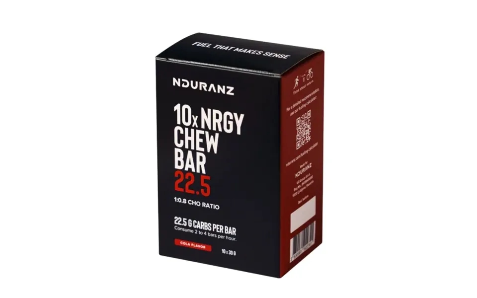 Nduranz Cola Energy Chew Bars - 10 X 30g For Endurance And Performance Boost