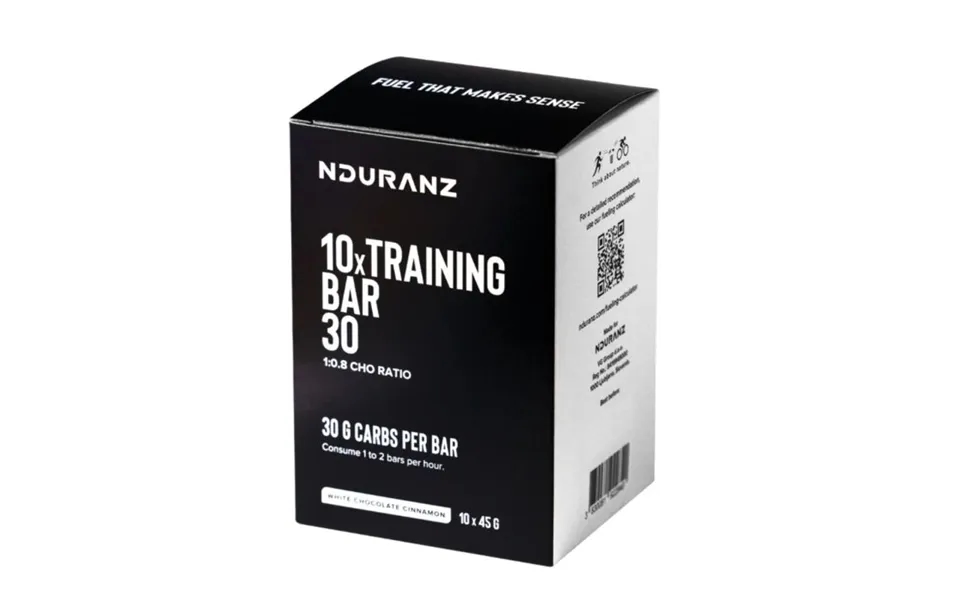 Nduranz Training Bar - White Chocolate Cinnamon Energy Bars For Endurance Athletes