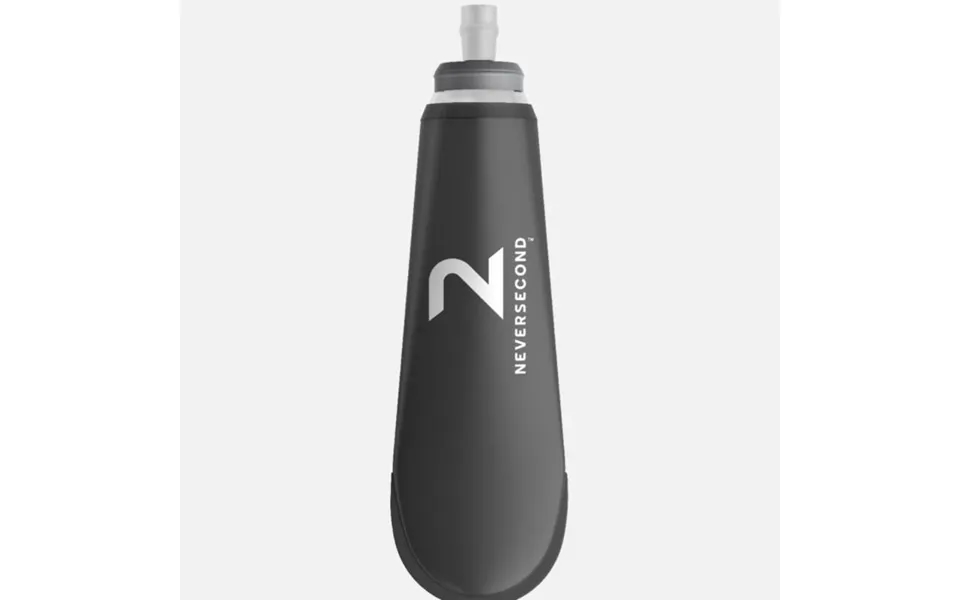 Neversecond Soft Flask 500ml - Grey Hydration Bottle For Running And Outdoor Activities