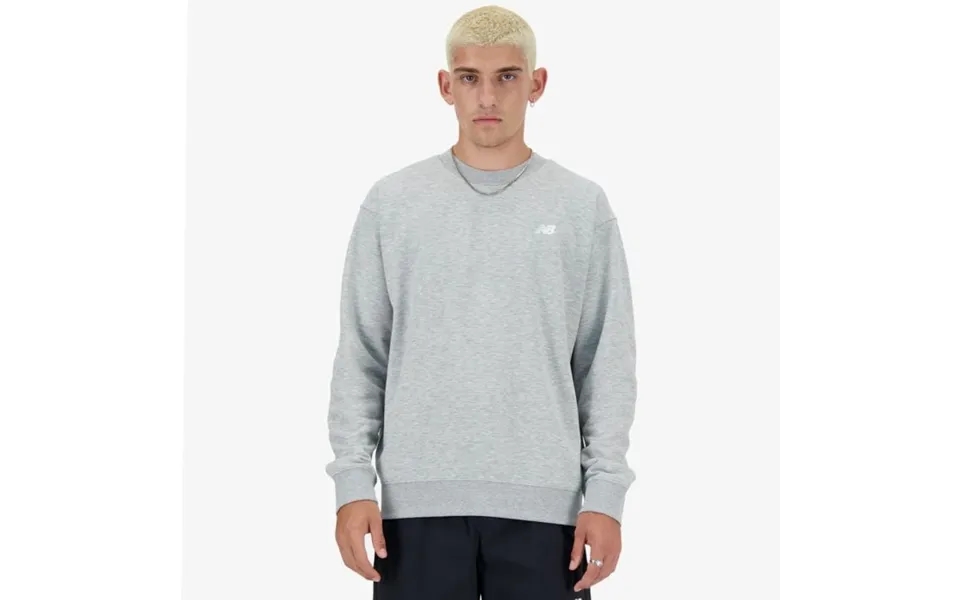 New Balance Men's Sports Essentials Crew In Athletic Grey - Ideal For Running And Training