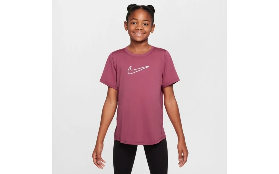 Nike Dri-fit Junior Ss Tee In Red - Ideal For Running And Active Play