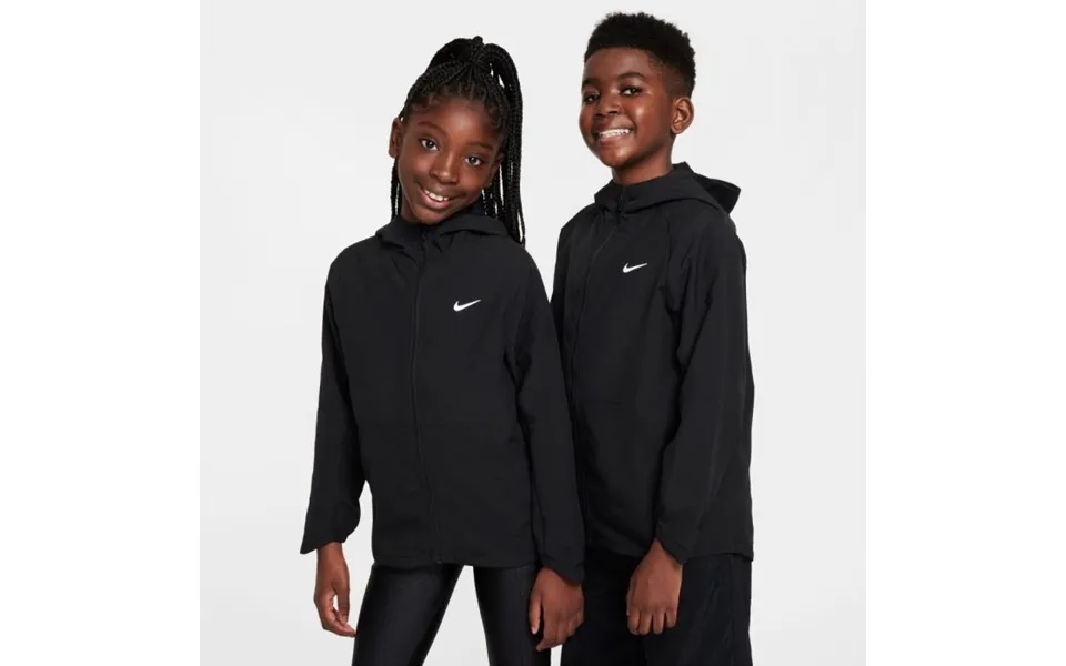 Nike Dri-fit Uv Training Jacket - Black For Running & Outdoor Activities, Perfect For Active Lifestyles