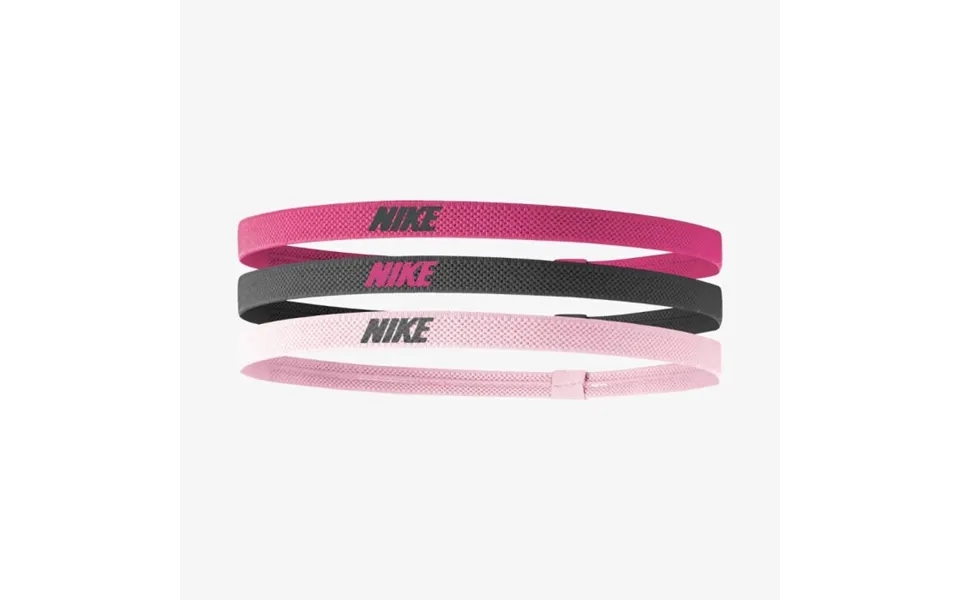 Nike Elastic Headband 2.0 3-pack - Spark Pink Gridiron Prism Pink For Running And Training