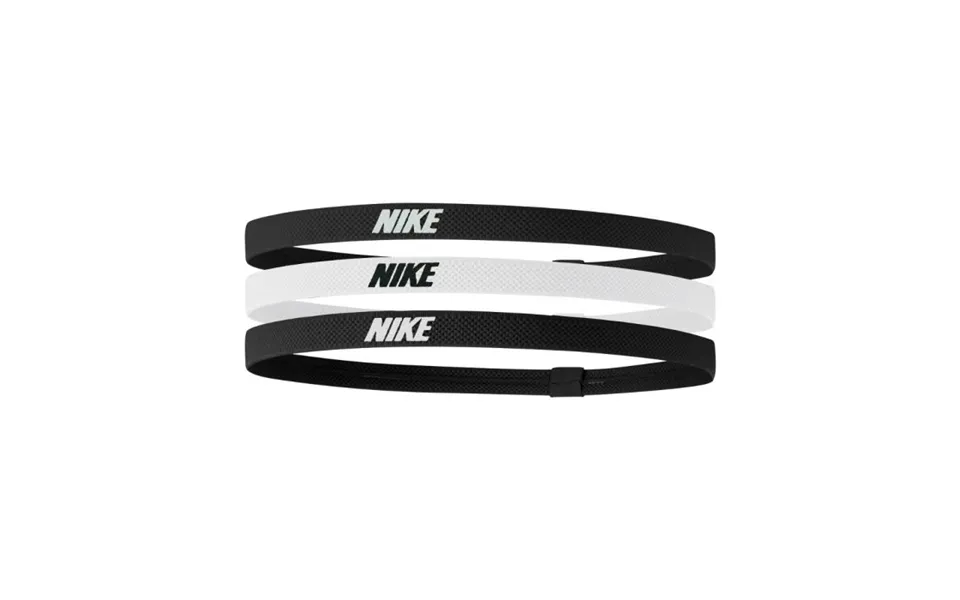 Nike Elastic Headbands 2.0 - 3 Pack For Comfortable Running And Training In Black White