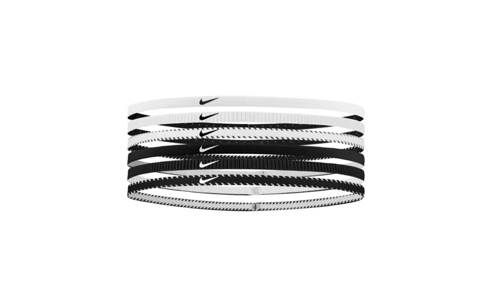 Nike Flex Classic Slim Headbands 6 Pack White Black - Ideal For Running And Training