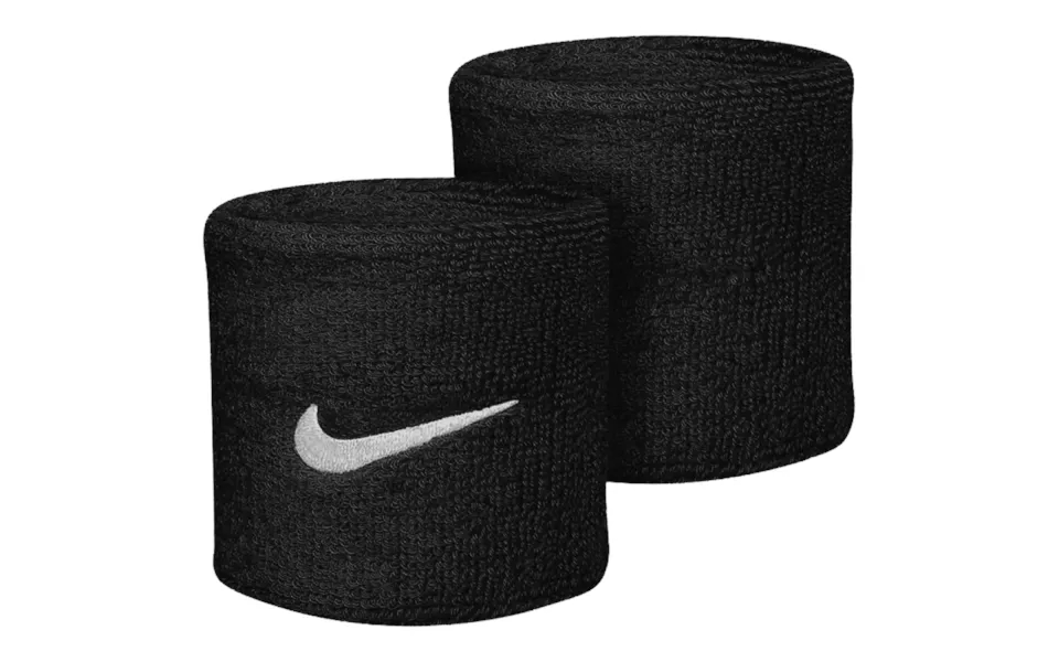 Nike Swoosh Wristband In Black White Essential Gear For Runners And Athletes