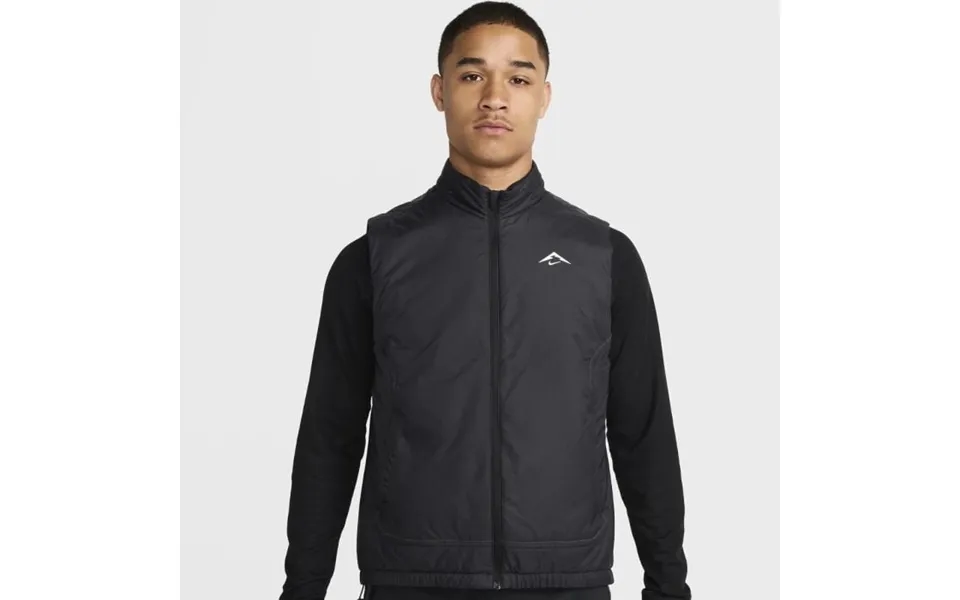 Nike Therma-fit Primaloft Trail Vest For Men - Black, Lightweight Insulation & Comfort For Trail Running Enthusiasts