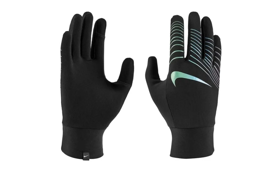 Nike Women's Lightweight Dri-fit Running Gloves In Black With Activate Pink Highlights