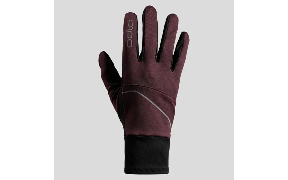 Odlo Intensity Safety Light Gloves Purple Xs - Perfect For Night Running And Enhanced Visibility