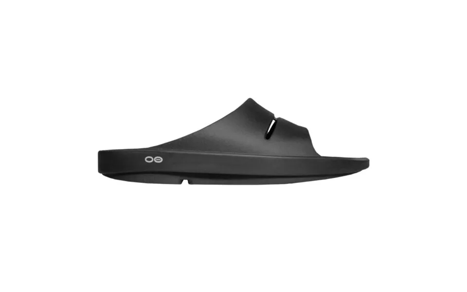 Oofos Ooahh Slide Sandal In Black Ultimate Recovery Footwear For Runners