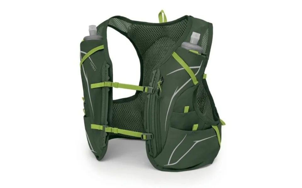 Osprey Duro 6 Hydration Vest With Flasks For Trail Running - Seaweed Green Limon