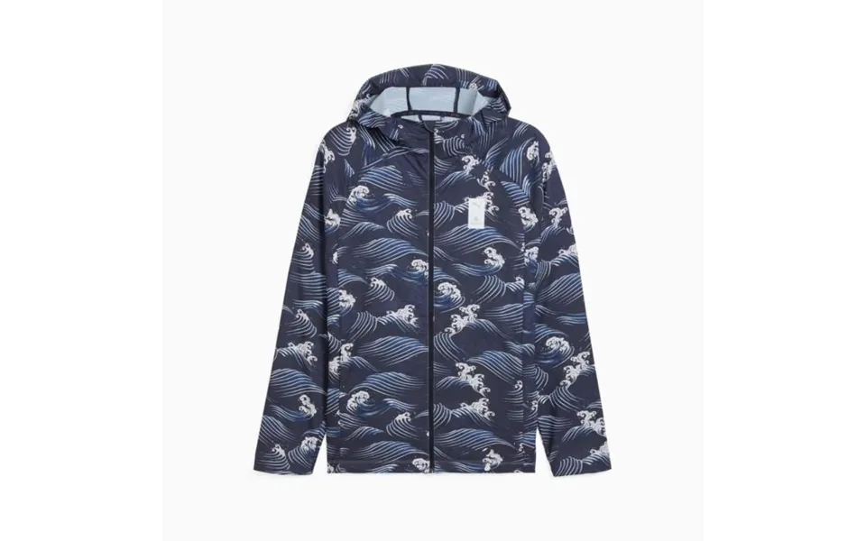 Puma X Saysky Jacket In New Navy Stylish Running Gear For All Weather Conditions