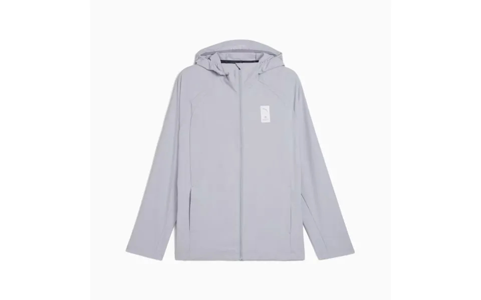 Puma X Saysky Running Jacket In Gray Fog Lightweight - Breathable Gear For All Runners