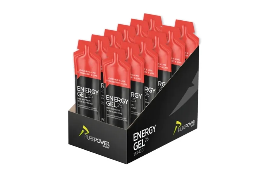 Purepower Energy Gel Strawberry 12x40g. One Size White Women