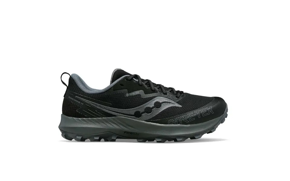 Saucony Peregrine 14 Gtx Men's Trail Running Shoes - Black Carbon For Rugged Terrain