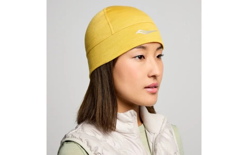 Saucony Peregrine Merino Beanie In Oak Heather - Warm Wool Blend For Outdoor Running