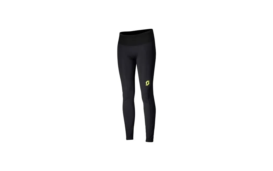 Scott Rc Run Full Tights For Men - Black Yellow Performance Running Gear