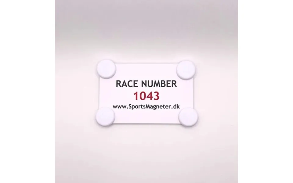 Sportsmagneter - 4 White Magnets For Securely Attaching Running Gear And Clothing