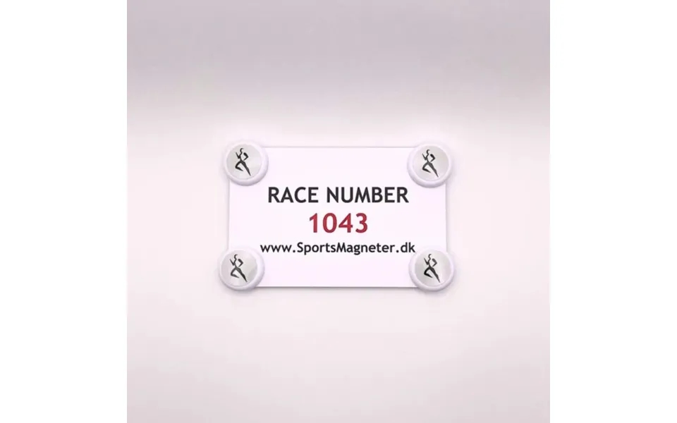 Sportsmagneter Running Magnets - 4 Pack For Secure Race Number Attachment