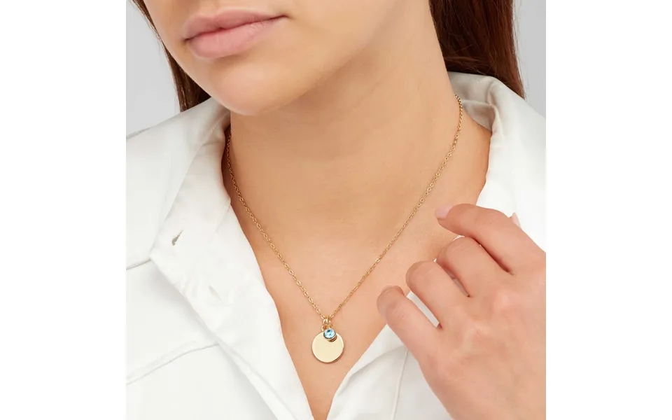 Sekonda Gold March Birthstone Necklace