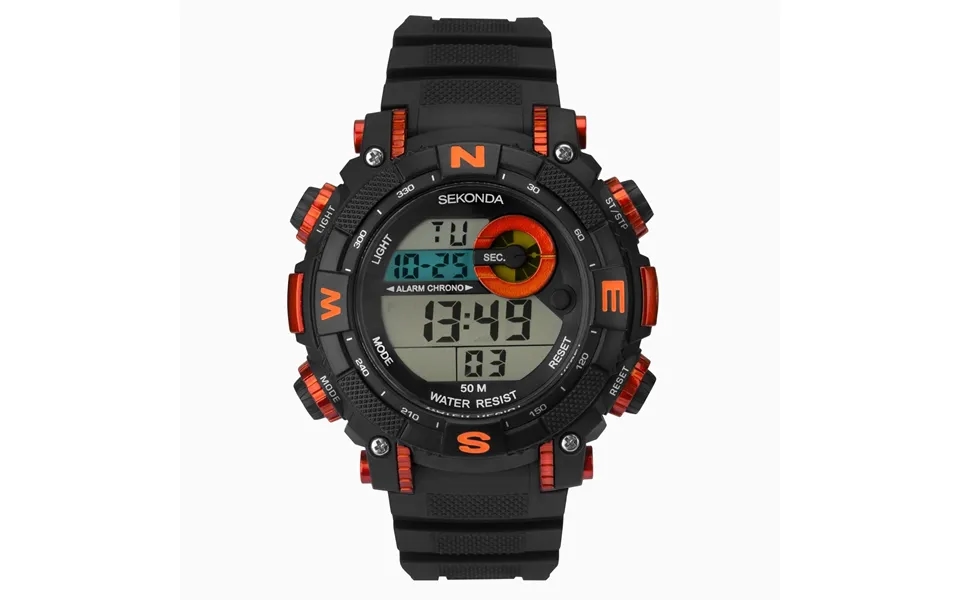 Sekonda Sekonda Digital Men's Watch Black Case & Plastic Strap With Black Dial 1527