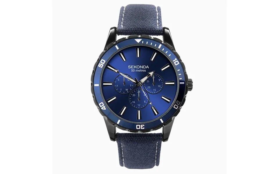Sekonda Sekonda Men’s Watch Black Case & Blue Nylon Strap With Blue Dial 1680