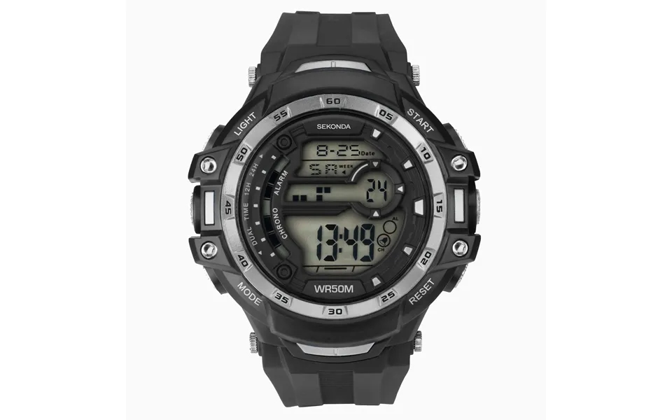 Sekonda Sekonda Men's Watch Black Case & Plastic Strap With Black Dial 1521