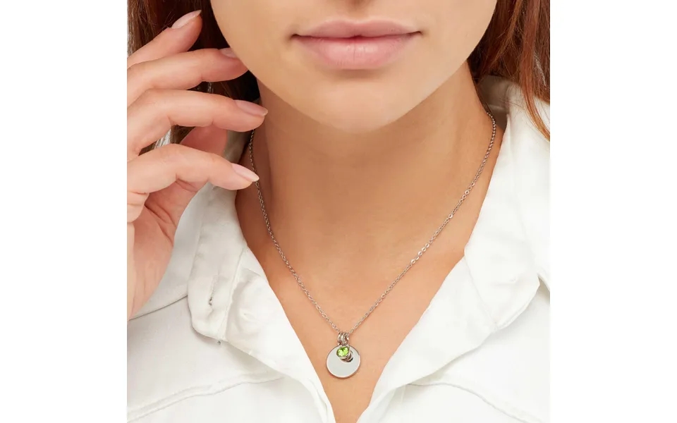 Sekonda Silver August Birthstone Necklace