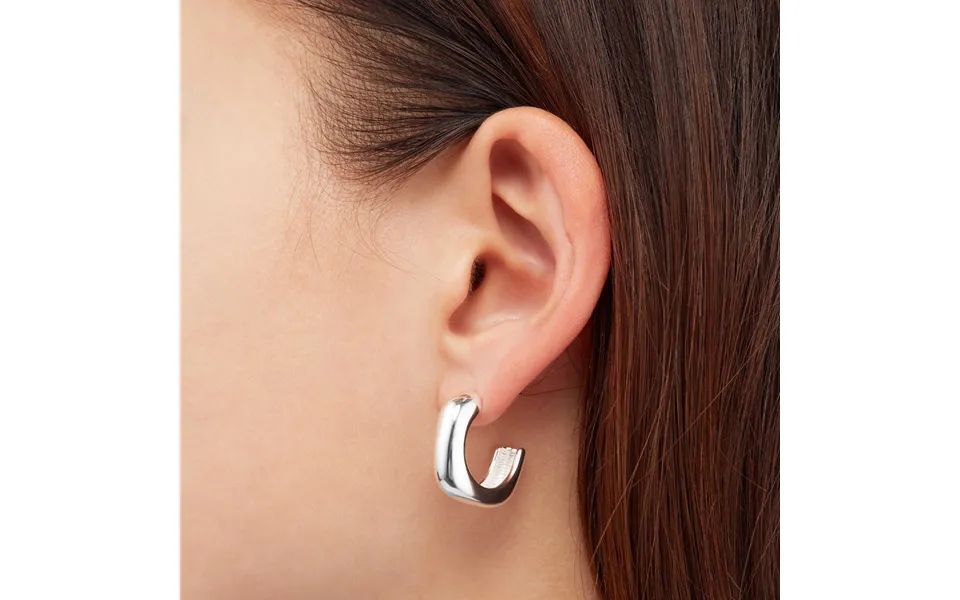 Sekonda Silver Hoop Earrings