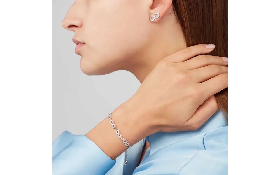 Sekonda Silver Infinity Bracelet & Earring Set