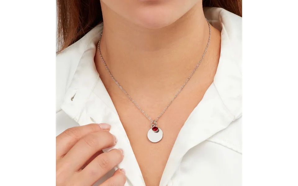 Sekonda Silver January Birthstone Necklace
