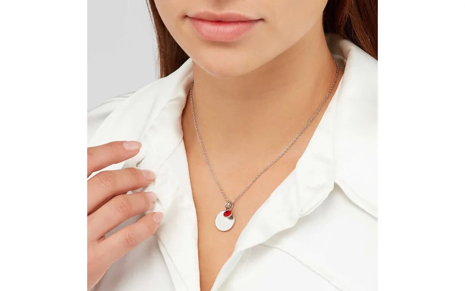 Sekonda Silver July Birthstone Necklace